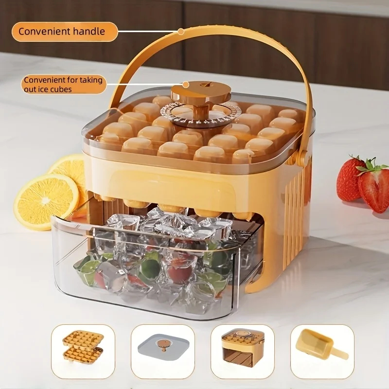Kitchen Gadget Amazon - Compact Double Layer Ice Cube Tray