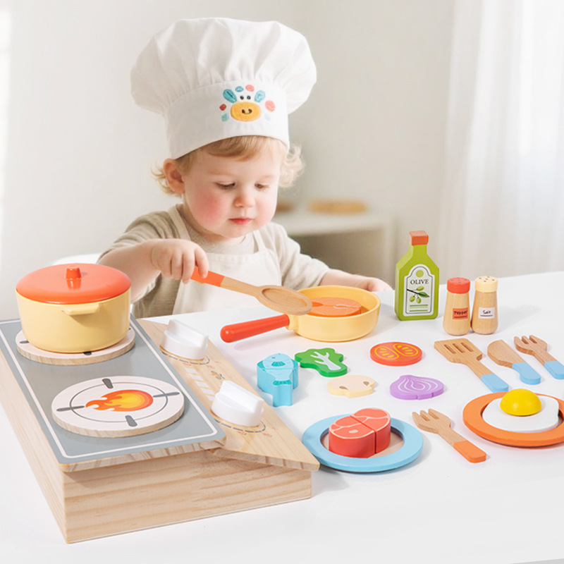 Kitchen Gadgets For Kids - Montessori Early Education Wooden Child Simulation