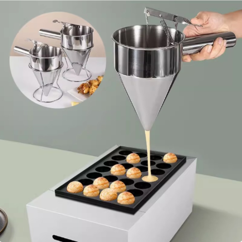 Kitchen Gadgets Pakistan - 600/1200ML Stainless Steel Liquid Funnel Dispenser,
