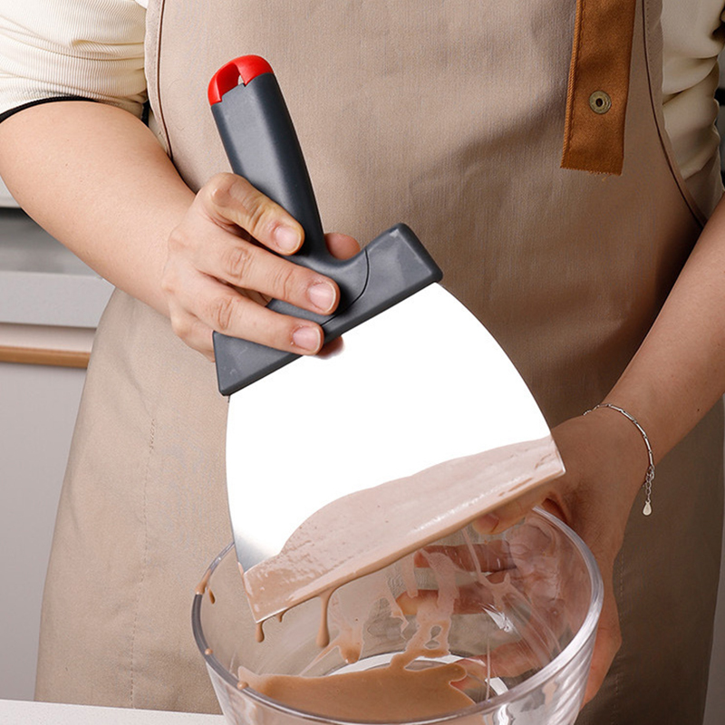Kitchen Gadget Amazon - Stainless Steel Dough Scraper Coating Spatula