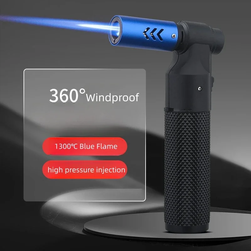 Kitchen Gadgets Men - HONEST Windproof Strong Jet Blue Fire