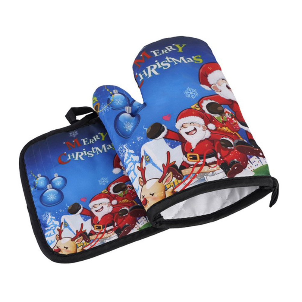 Kitchen Gadgets Xmas - Heat Resistant Gloves Xmas Glove BBQ