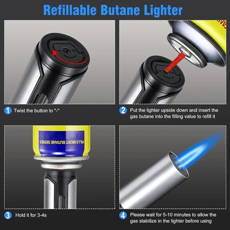 Metal Pen-Style Torch Lighter  - Kitchen Gadgets Men ulasan dan harga
