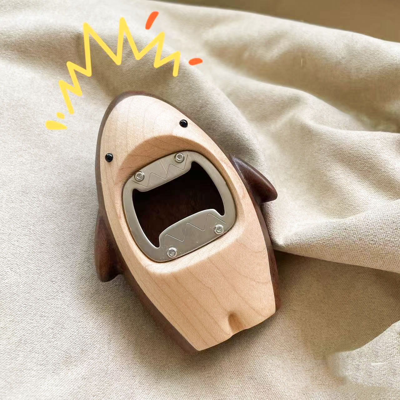 Creative Wooden Shark Bottle O - Kitchen Gadgets Men ulasan dan harga
