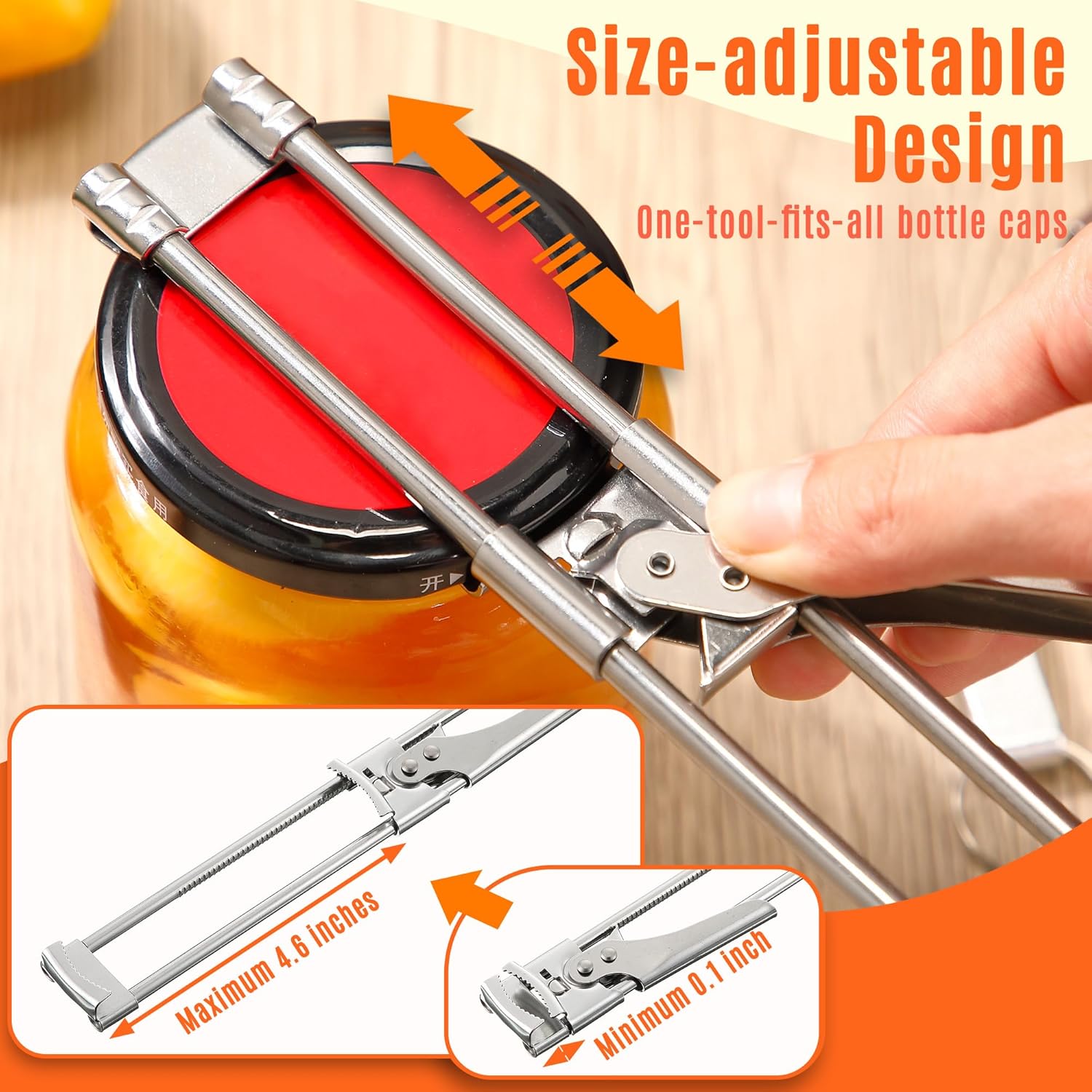 Adjustable Stainless Steel Jar - Kitchen Gadgets Men ulasan dan harga