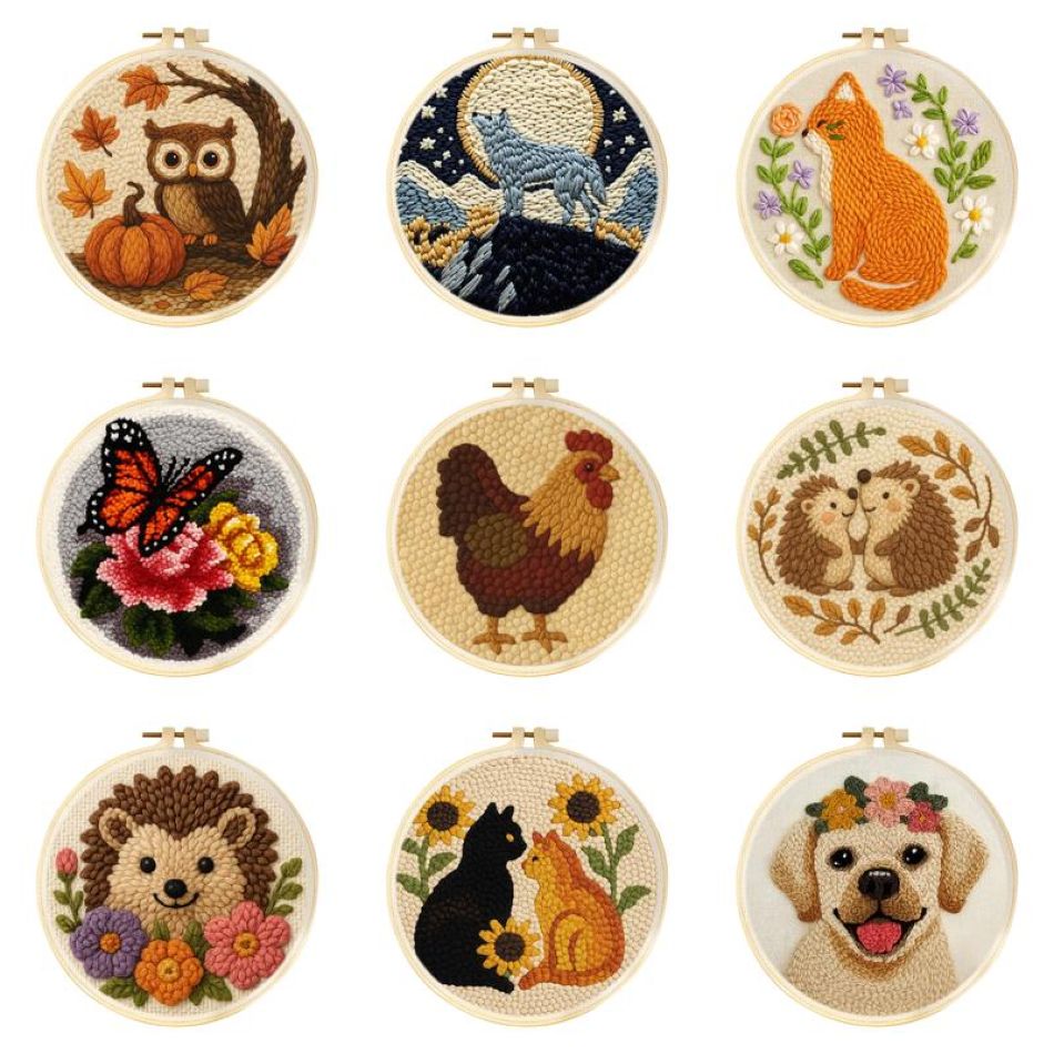 CHENISTORY  Animal Punch Needl - Kitchen Gadgets Crossword ulasan dan harga