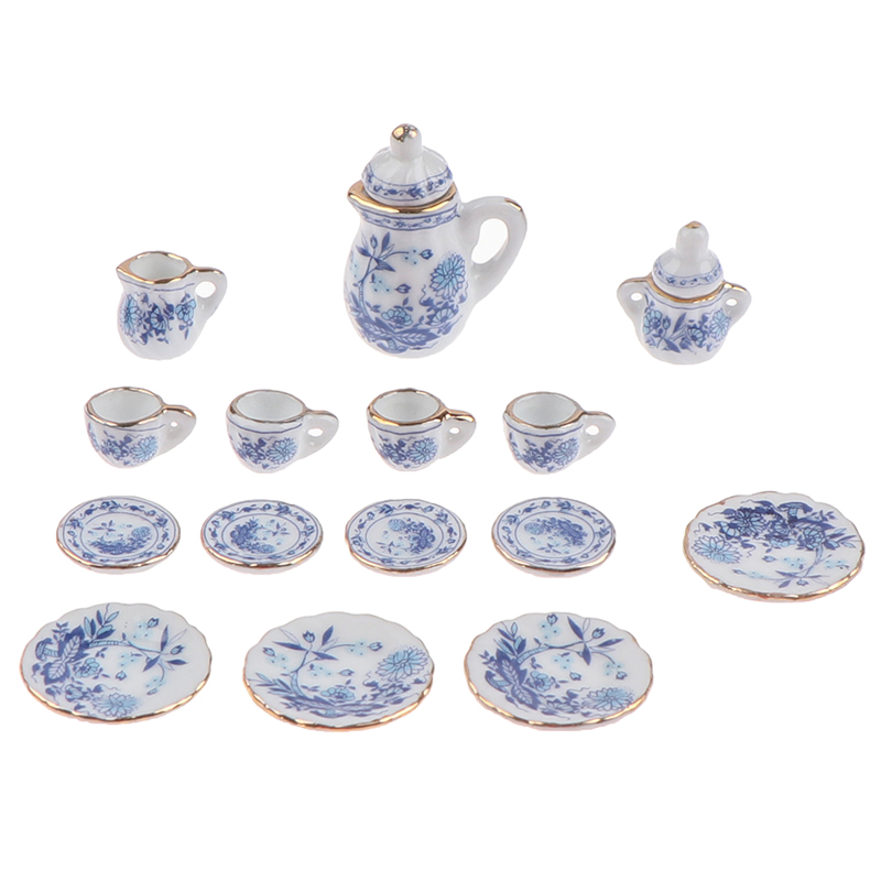 15Pcs 1:12 Miniature Porcelain - Kitchen Gadgets For Kids ulasan dan harga