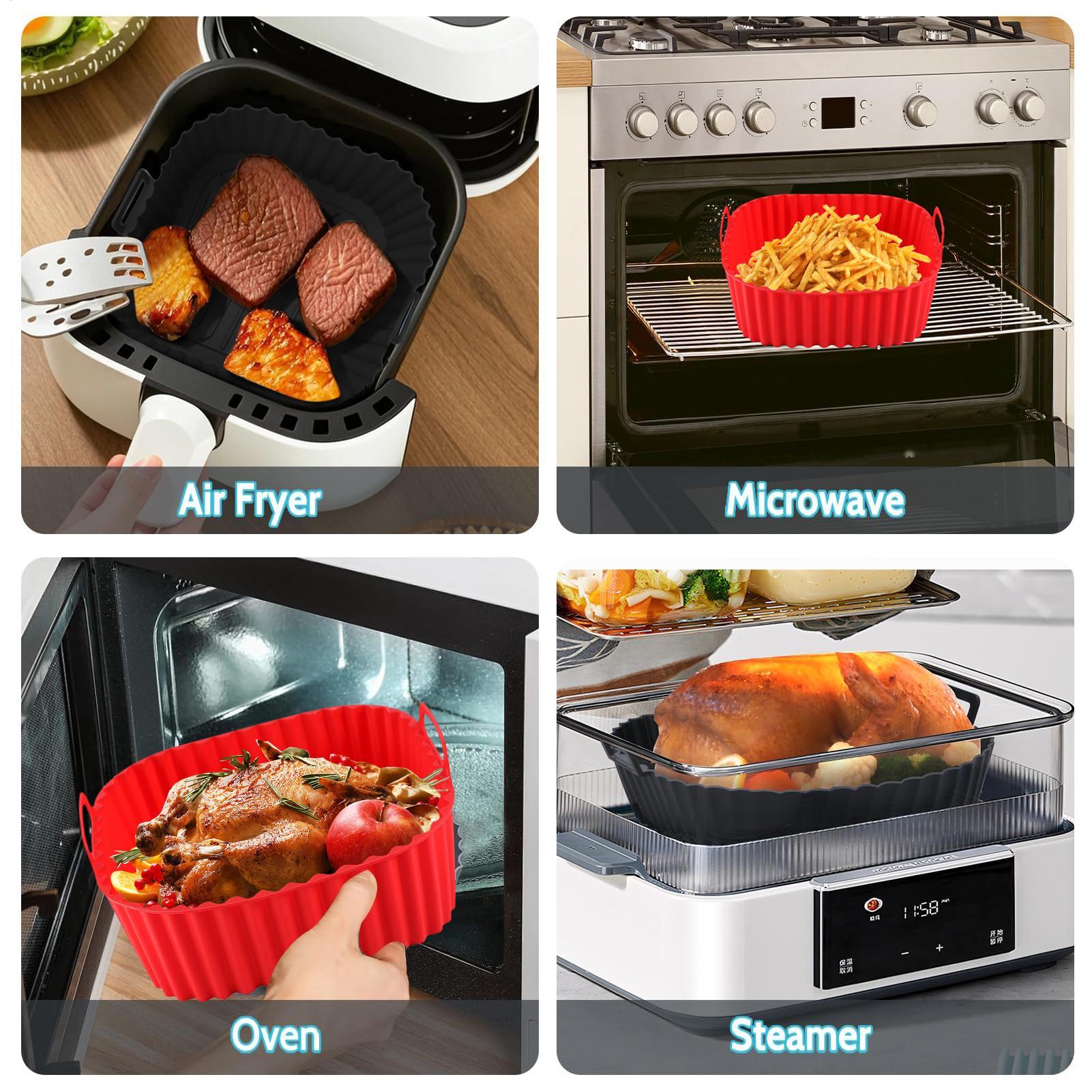 Silicone Air Fryer Liners Pot  - Kitchen Gadgets Men ulasan dan harga