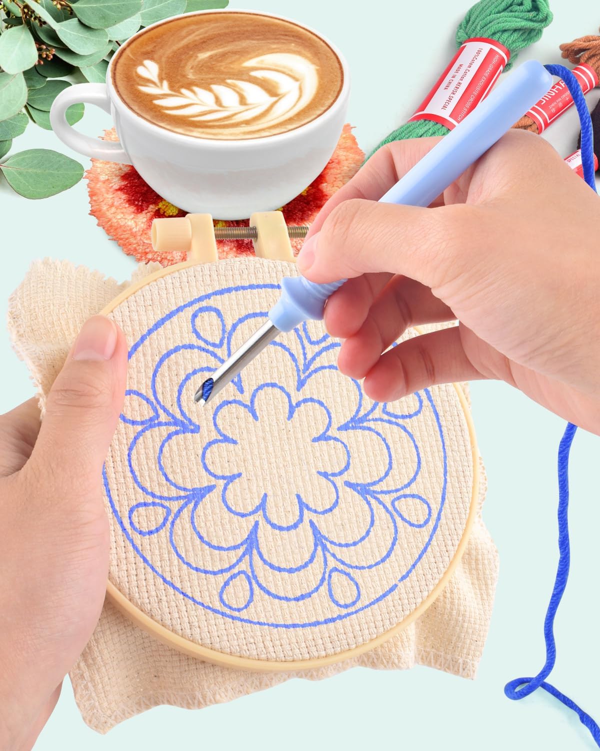 6pcs Punch Needle Embroidery K - Kitchen Gadgets Crossword ulasan dan harga