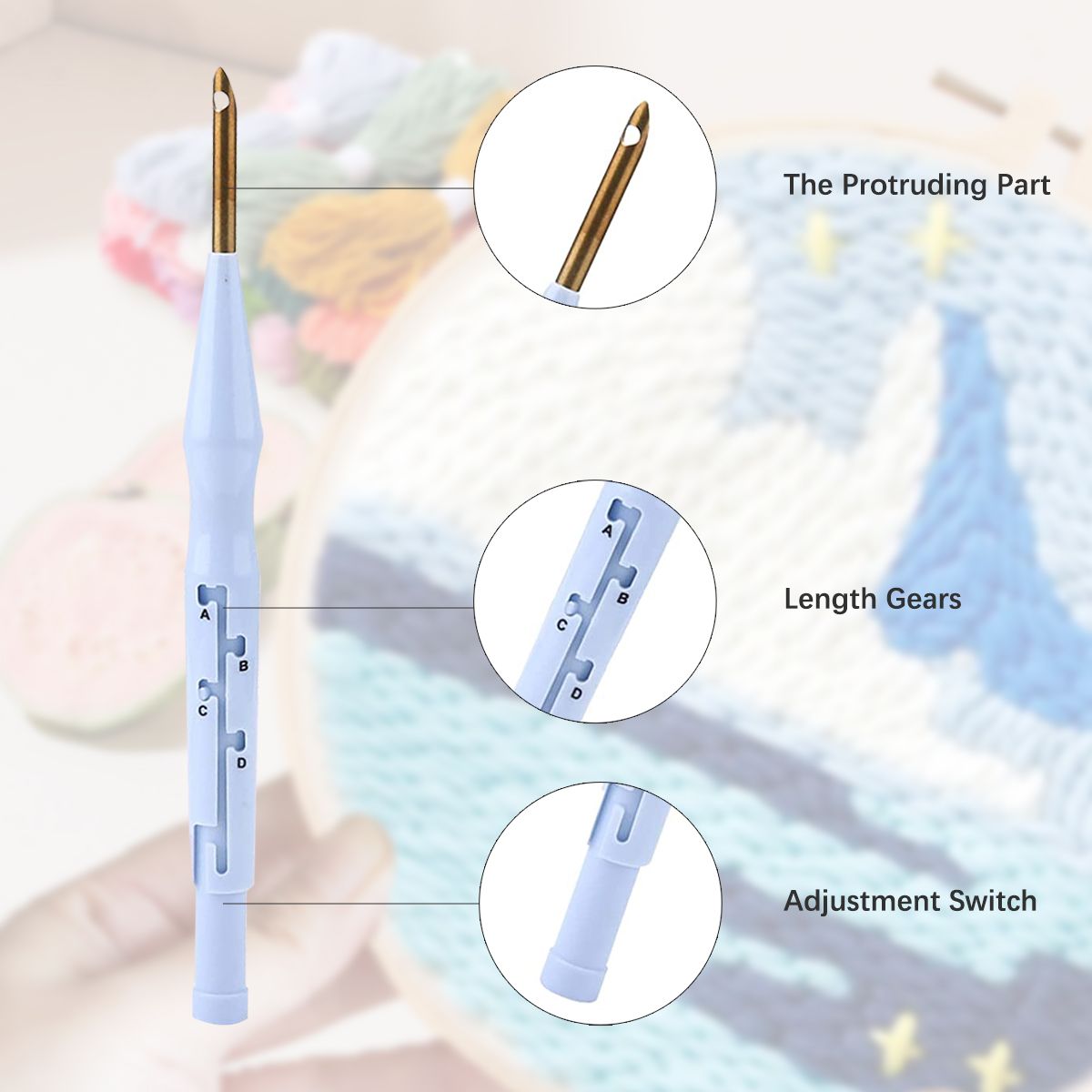 DIY Punch Needle Kits Cute Ani - Kitchen Gadgets Crossword ulasan dan harga
