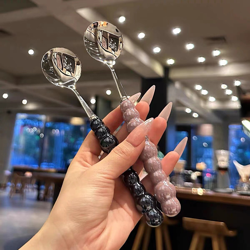 Pearl Handle Spoon Stainless S - Kitchen Gadgets Pakistan ulasan dan harga