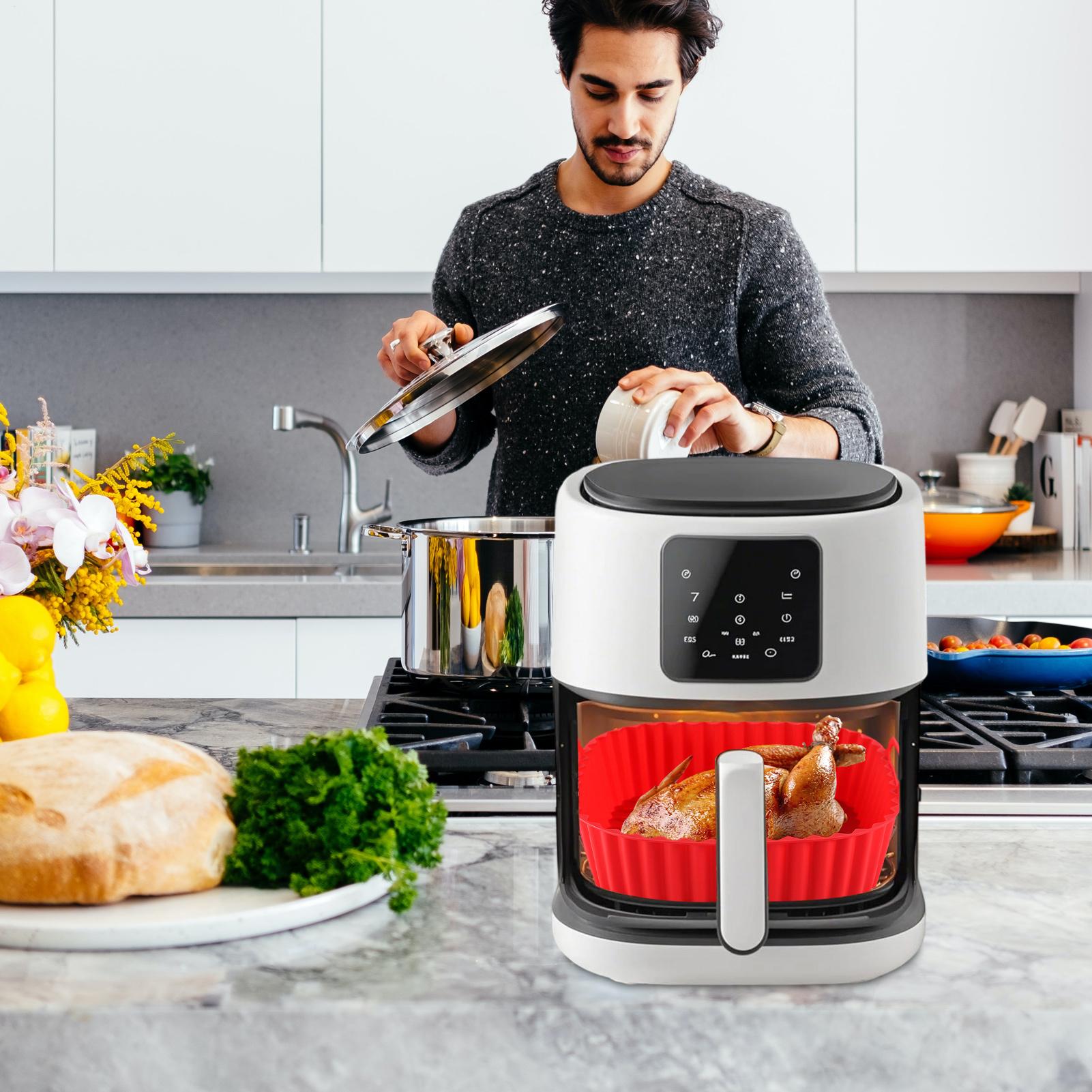 Silicone Air Fryer Liners Pot  - Kitchen Gadgets Men ulasan dan harga