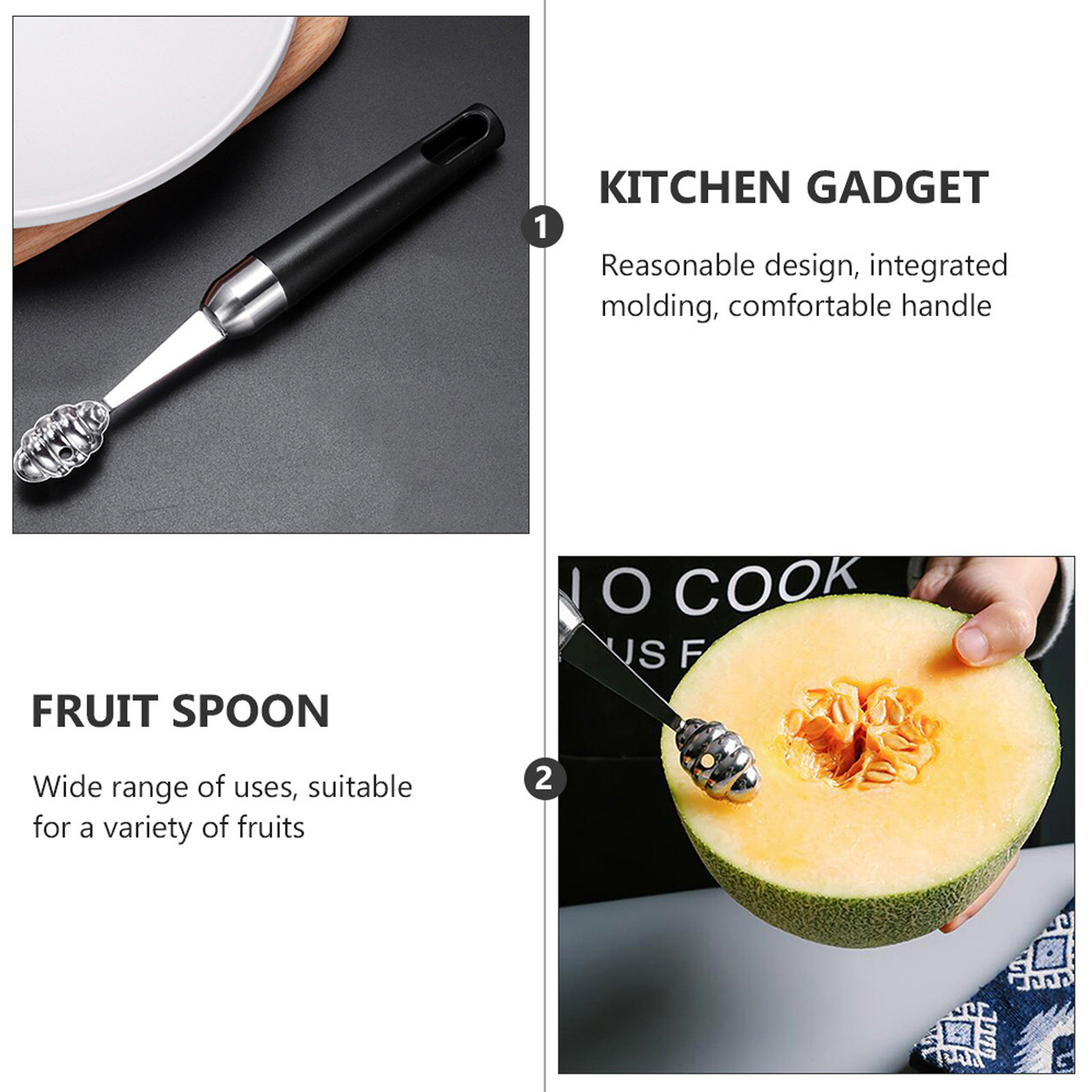 1Pcs Stainless Steel Fruit Sco - Kitchen Gadgets & Toys ulasan dan harga