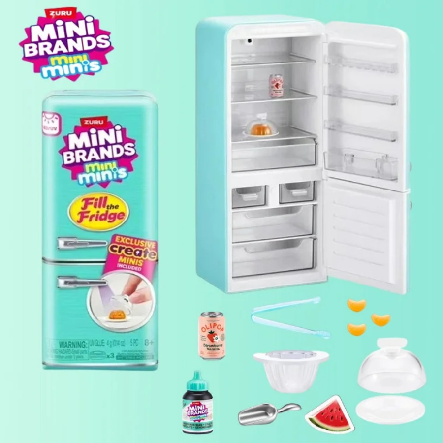 ZURU 5 Surprise Mini Fridge Ba - Kitchen Gadgets For Kids ulasan dan harga